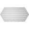 Ekena Millwork Half Round Surface Mount PVC Gable Vent: Functional, w/ 2"W x 2"P Brickmould Sill Frame, 42"W x 21"H GVPHR42X2103SF - alternate 2